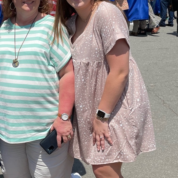 Linen star pattern dress - Picture 3 of 3